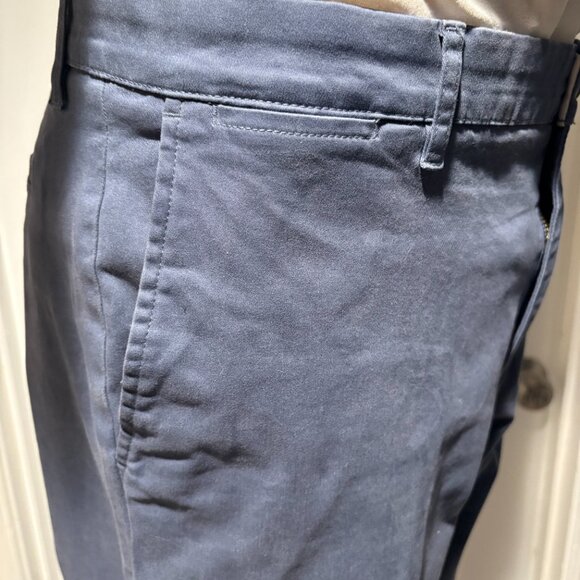 Good Threads Men's Slim Fit Chinos Size 36W 33L. The color is Slate blue - Picture 6 of 9